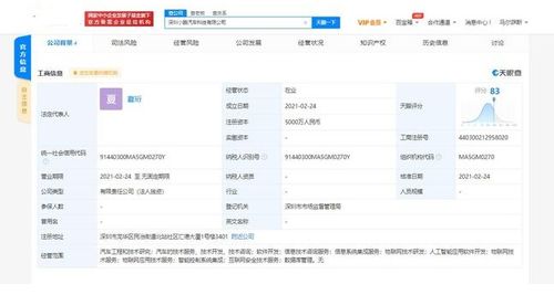 小鵬汽車成立物聯網科技新公司，注冊資本5000萬元